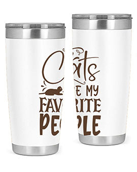 Cats Are My Favorite People Style 7#- cat- Tumbler