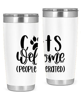 Cats Welcome Style 91#- cat- Tumbler