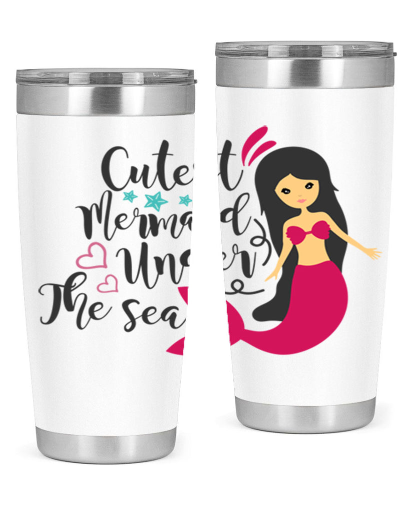 Cutest Mermaid under the sea 95#- mermaid- Tumbler