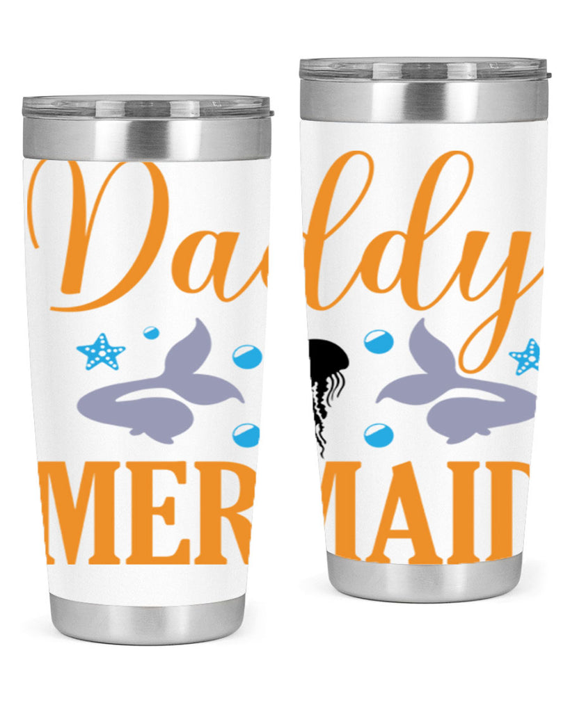 Daddy Mermaid Design 113#- mermaid- Tumbler