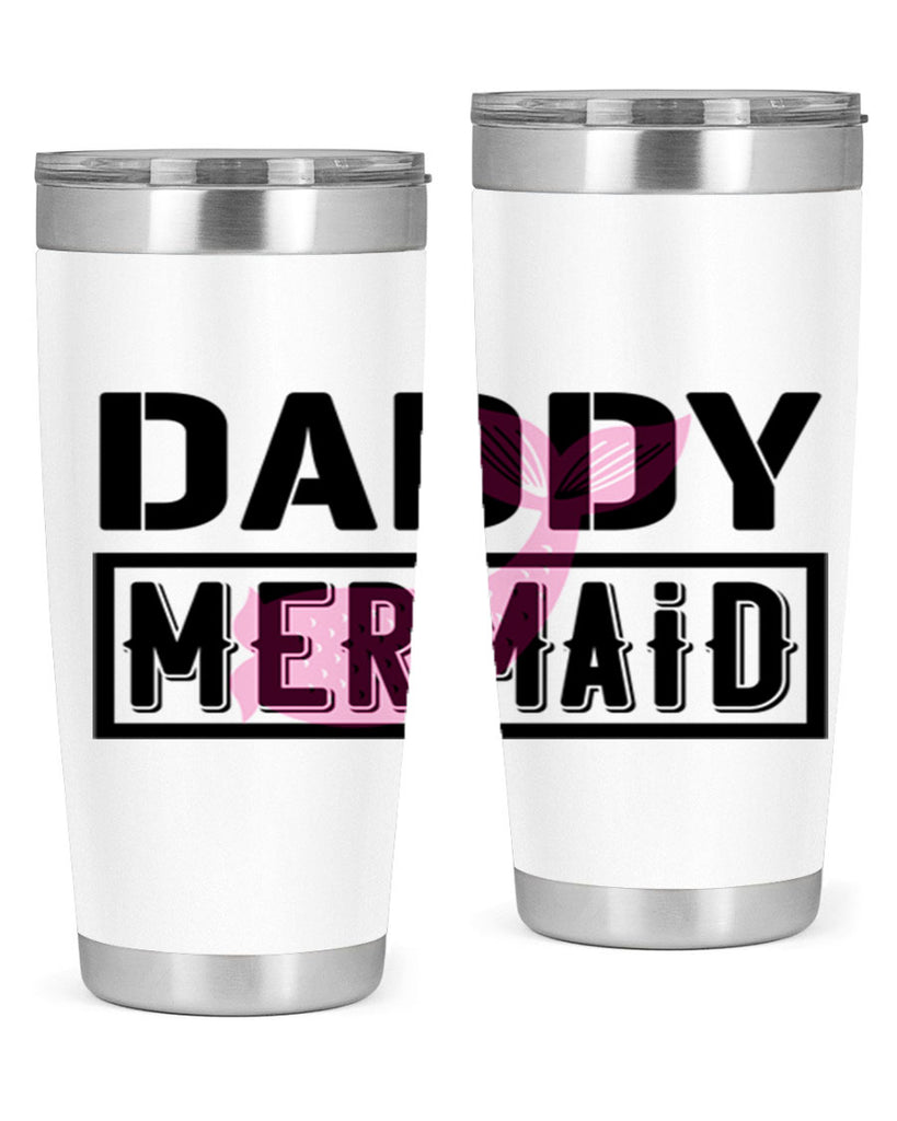 Daddy mermaid 112#- mermaid- Tumbler