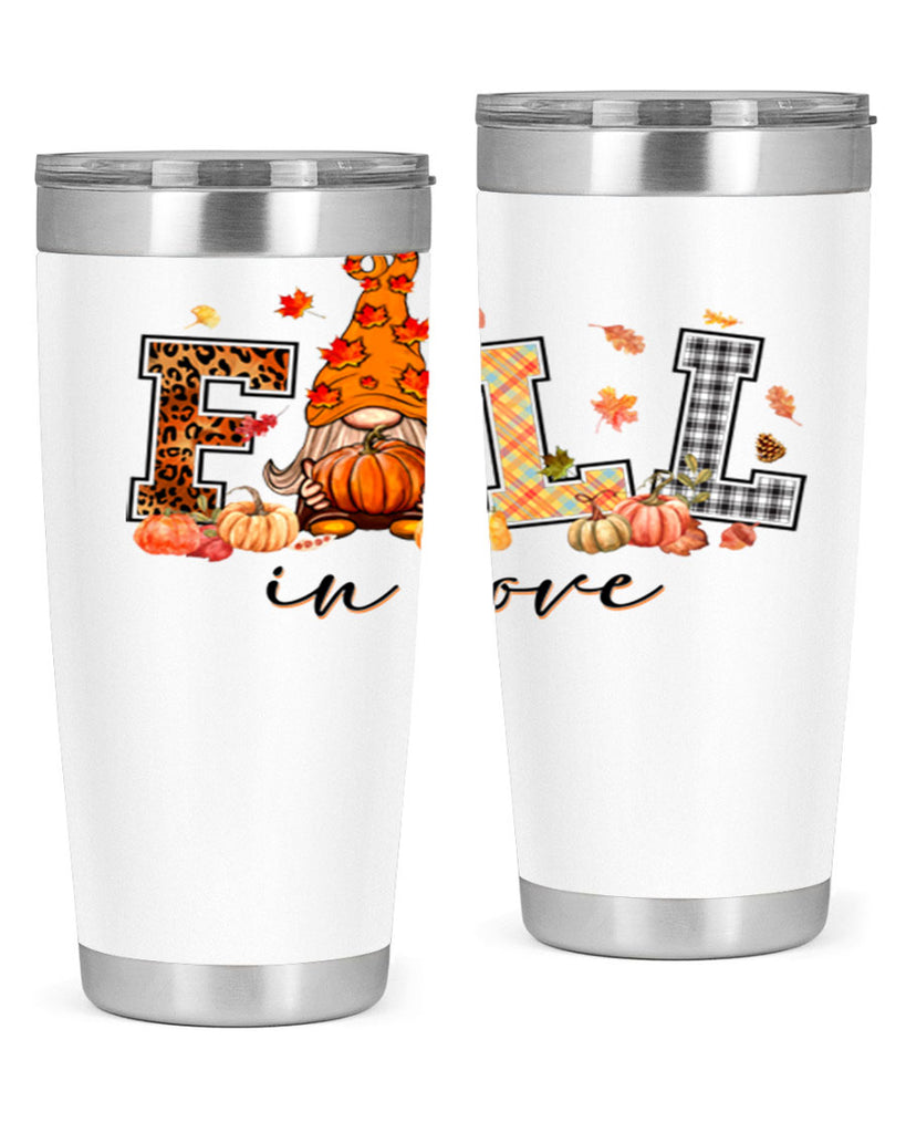 FALLinloveFallGnome 151#- fall- Tumbler