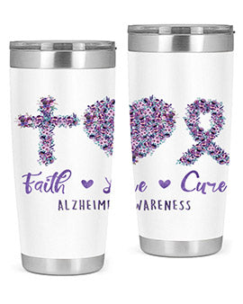 Faih Love Cure AlzheimerS Awareness 137#- alzheimers- Tumbler