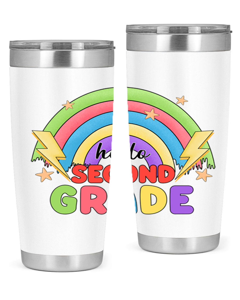 Hello 2nd Grade Rainbow 12#- second grade- Tumbler