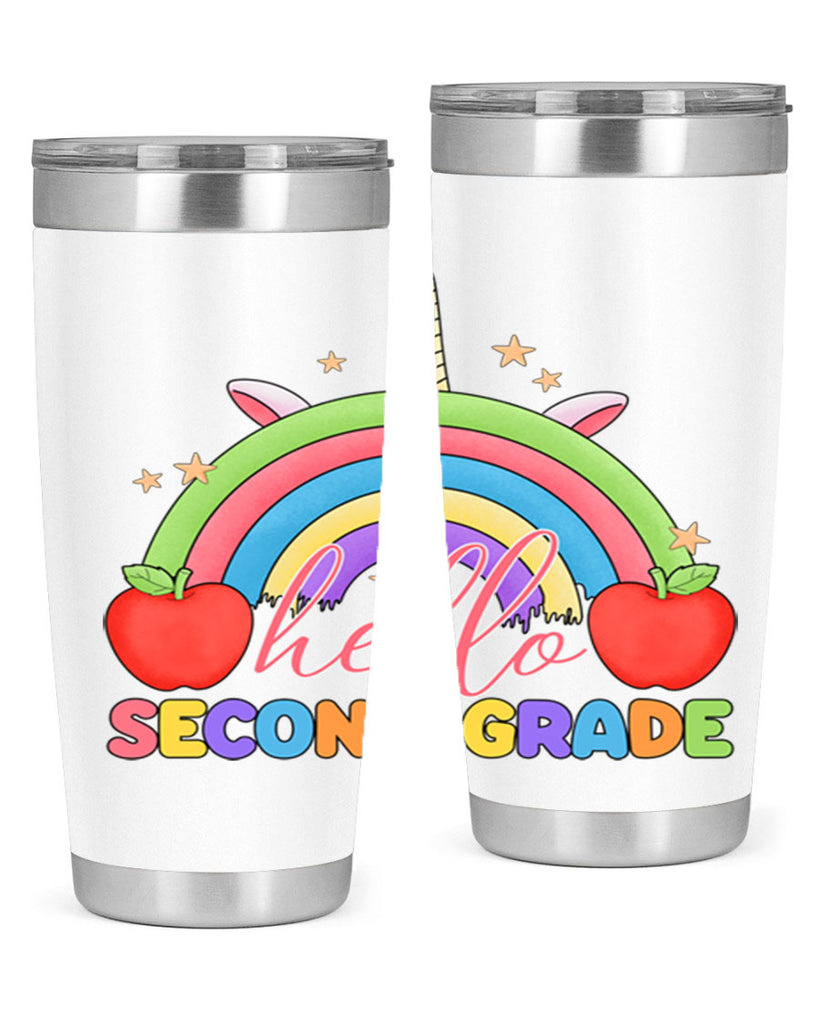 Hello 2nd Grade Unicorn Rainbow 13#- second grade- Tumbler