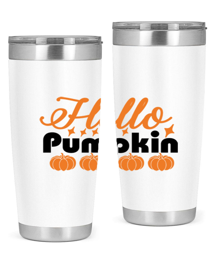 Hello Pumpkin 292#- fall- Tumbler