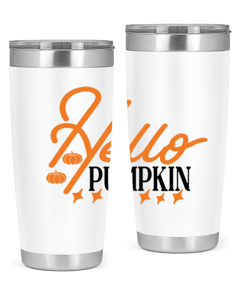 Hello Pumpkin 293#- fall- Tumbler