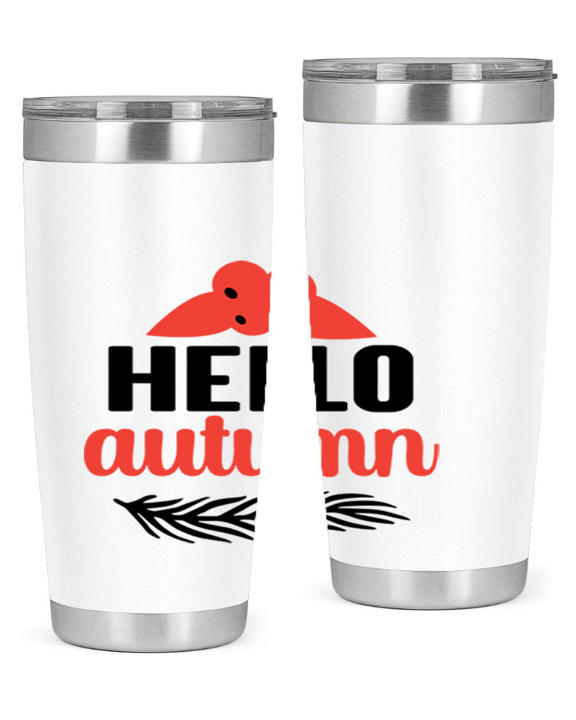 Hello autumn 269#- fall- Tumbler
