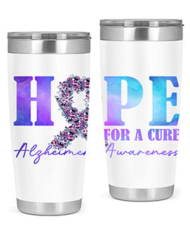 Hope For A Cure AlzheimerS Awareness 163#- alzheimers- Tumbler