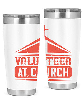 I Volunteer At Church Style 47#- volunteer- Tumbler