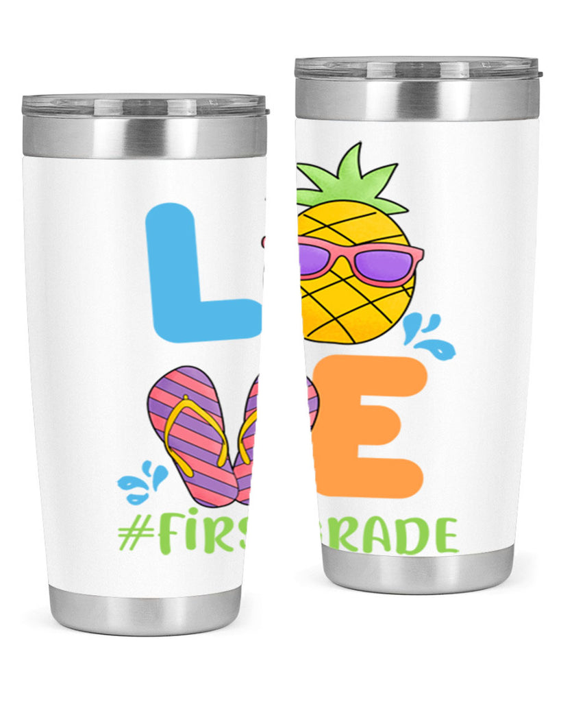 LOVE 1st Grade Summer Pineapple 8#- 1st grade- Tumbler