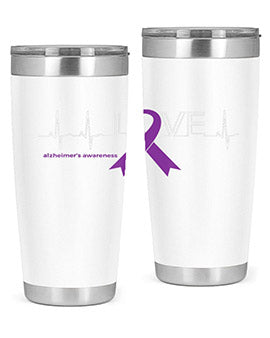 LOVE Gifts for Survivors National Alzheimers Awareness 191#- alzheimers- Tumbler