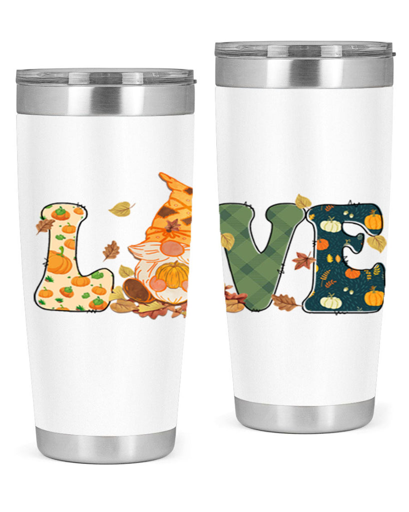 LOVEFallAutumnGnome 415#- fall- Tumbler