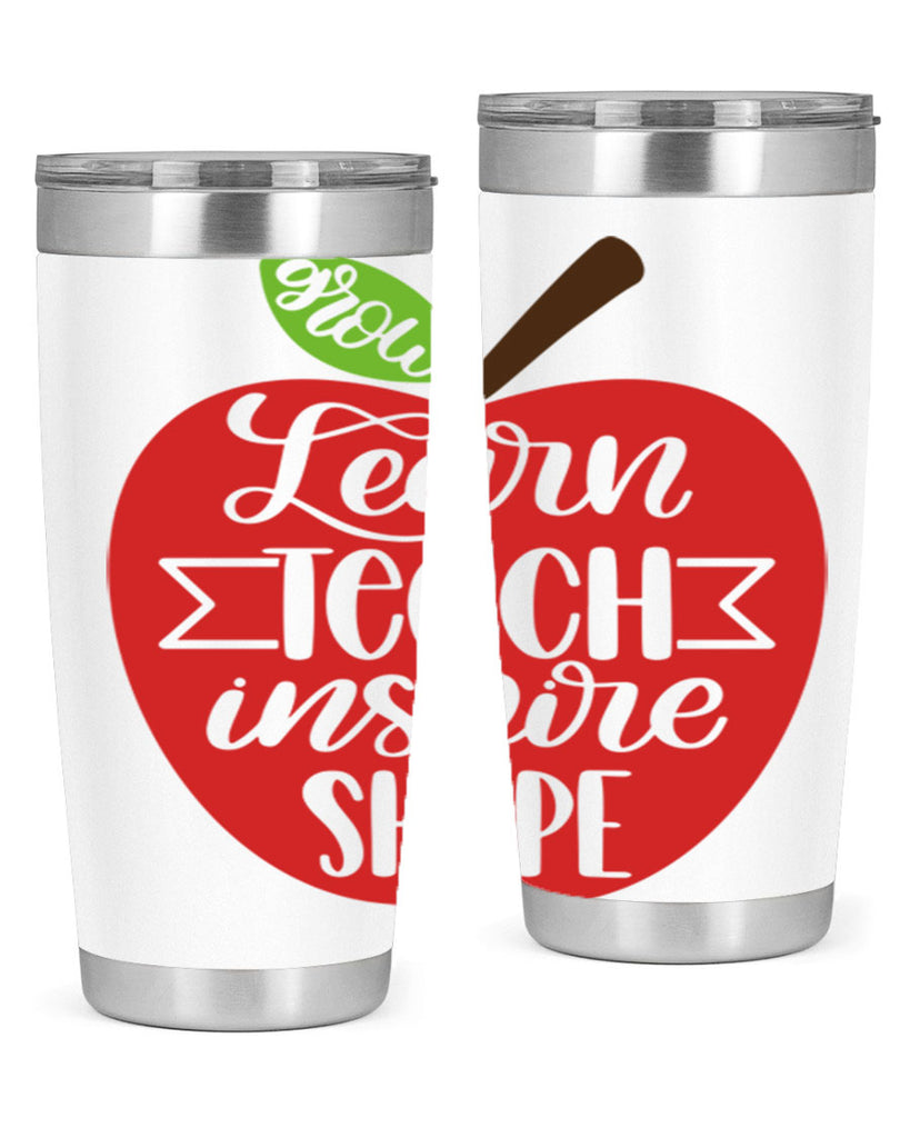 Learn Teach Inspire Shape Style 68#- teacher- tumbler