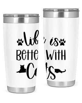 Life Is Better With A Cats Style 99#- cat- Tumbler