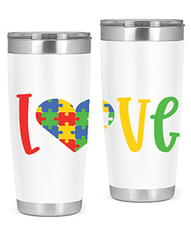 Love Style 30#- autism- Tumbler