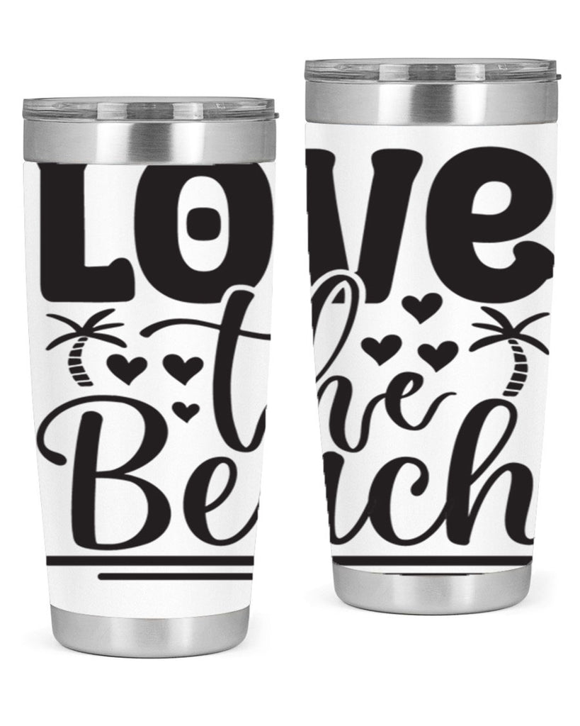 Love the beach 307#- mermaid- Tumbler