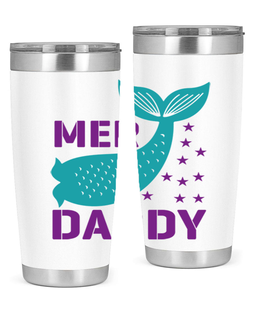 Mer Daddy 326#- mermaid- Tumbler