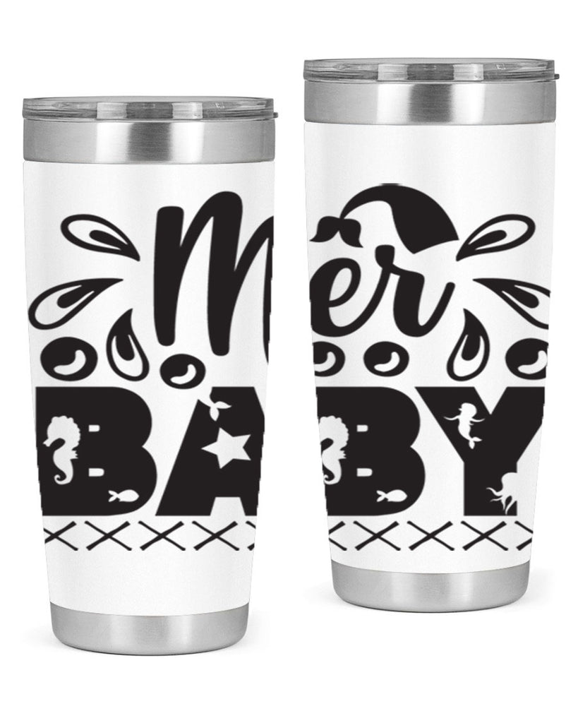 Mer baby 348#- mermaid- Tumbler