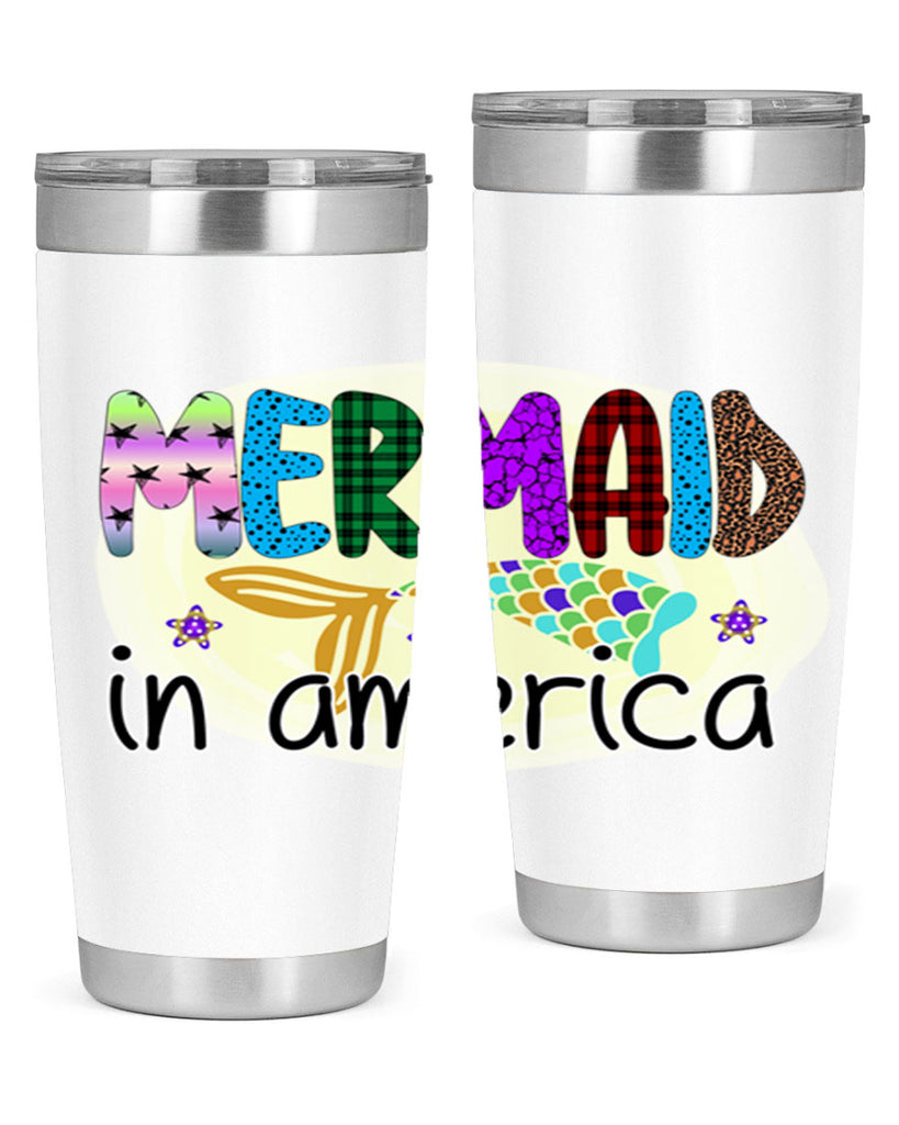 Mermaid In America 419#- mermaid- Tumbler