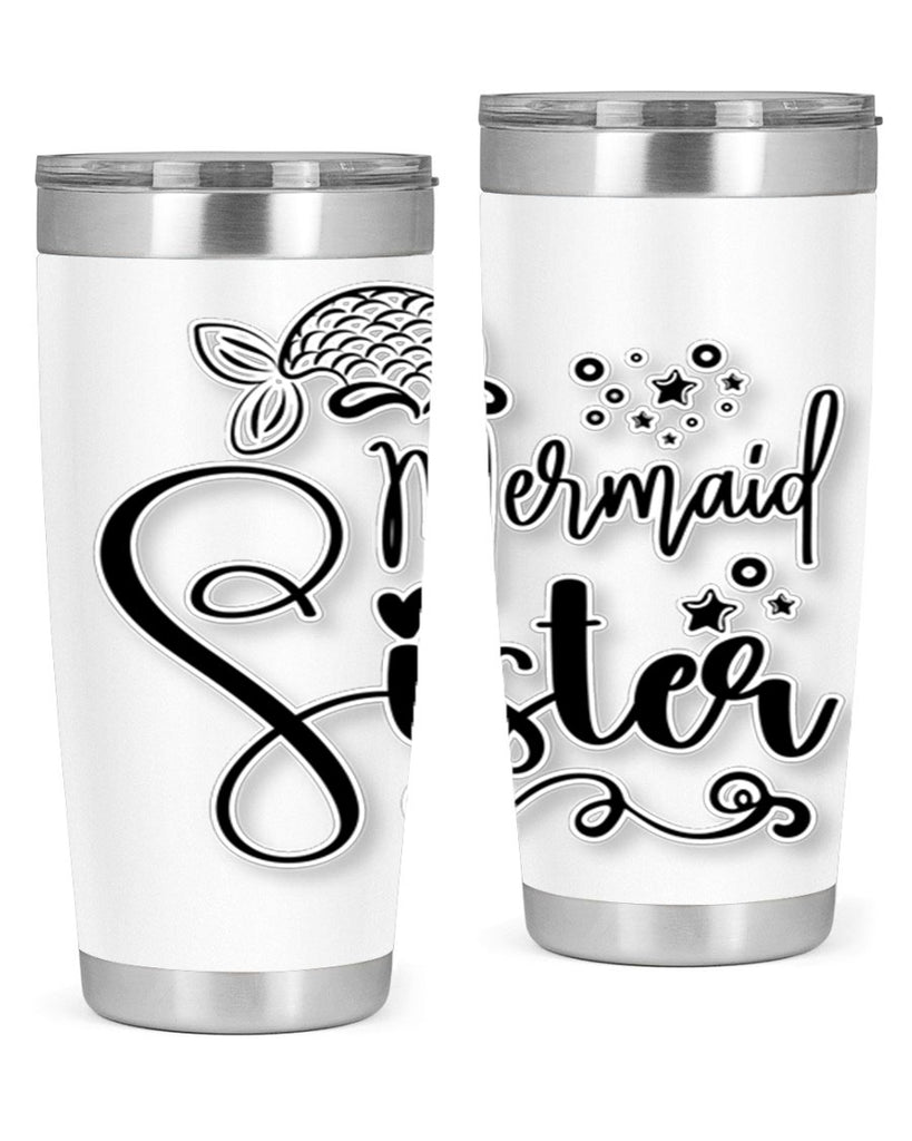 Mermaid Sister 441#- mermaid- Tumbler