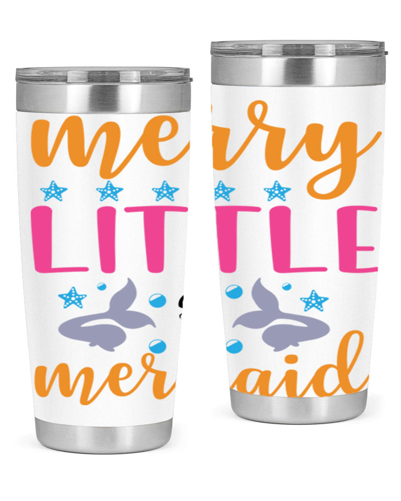 Merry Little Mermaid Design 503#- mermaid- Tumbler