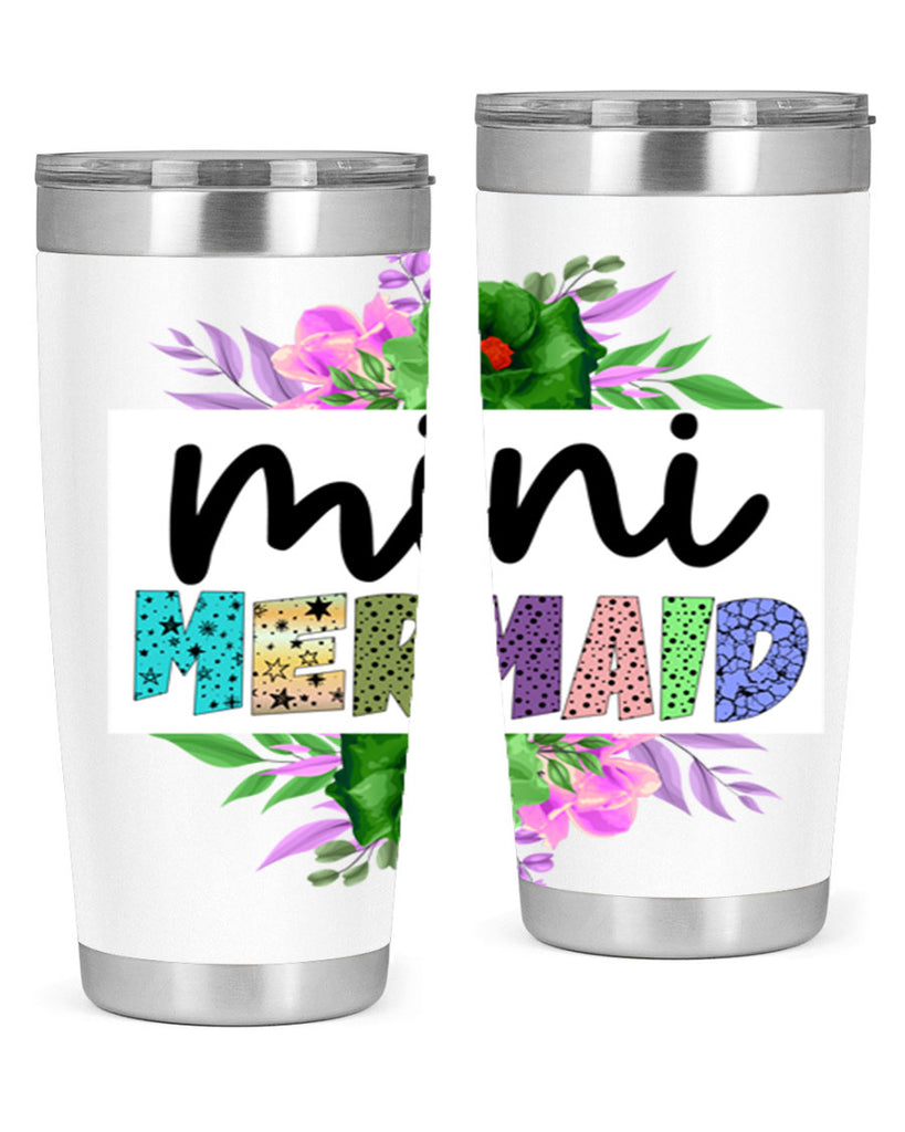 Mini Mermaid 505#- mermaid- Tumbler