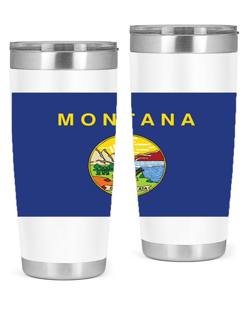 Montana 26#- Us Flags- Tumbler