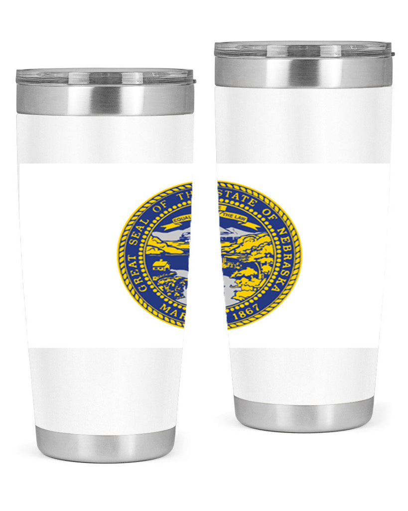 Nebraska 25#- Us Flags- Tumbler