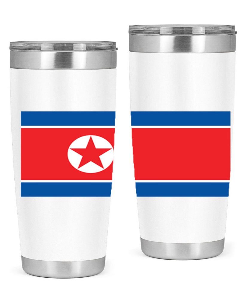 North Korea 70#- world flags- Tumbler