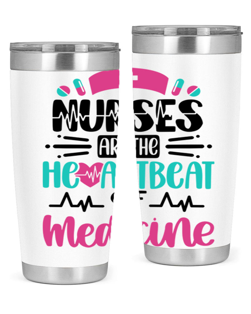Nurses Are The Heartbeat Style Style 90#- nurse- tumbler