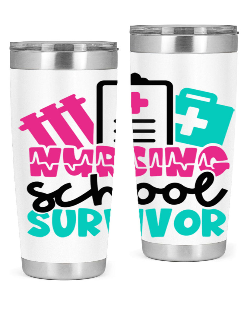 Nursing School Survivor Style Style 62#- nurse- tumbler