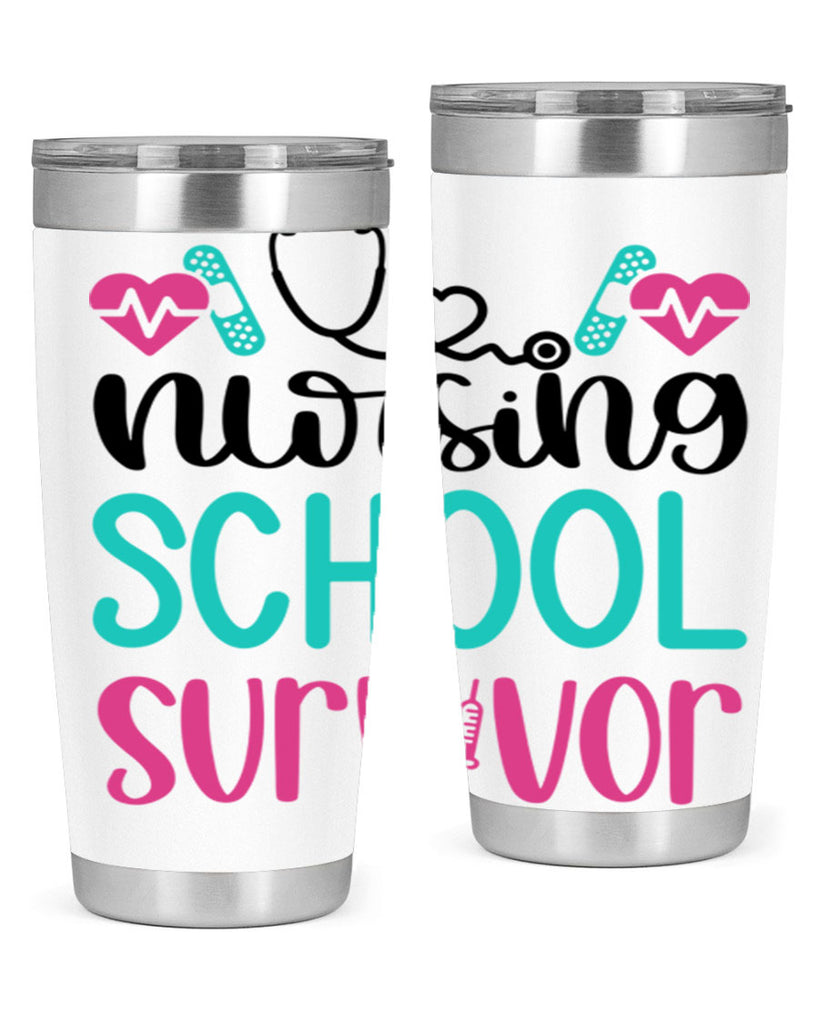Nursing School Survivor Style Style 63#- nurse- tumbler