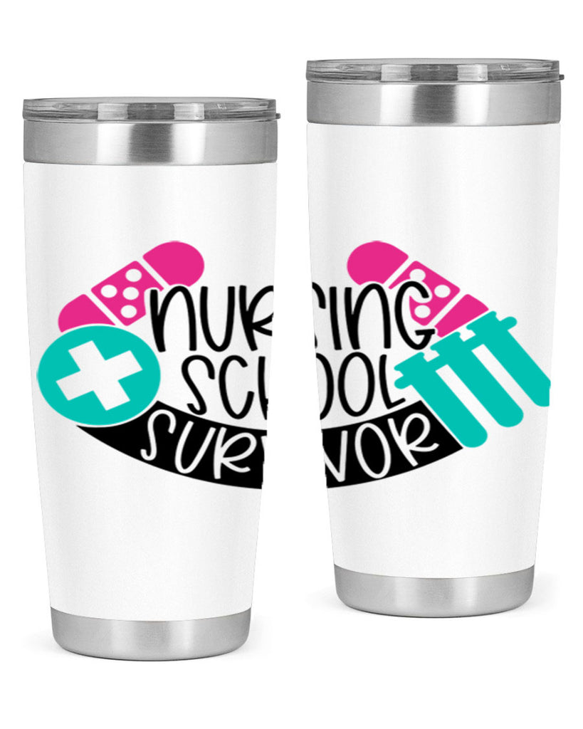 Nursing School Survivor Style Style 64#- nurse- tumbler