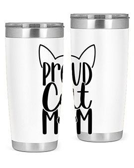 Pround Cat Mom Style 103#- cat- Tumbler