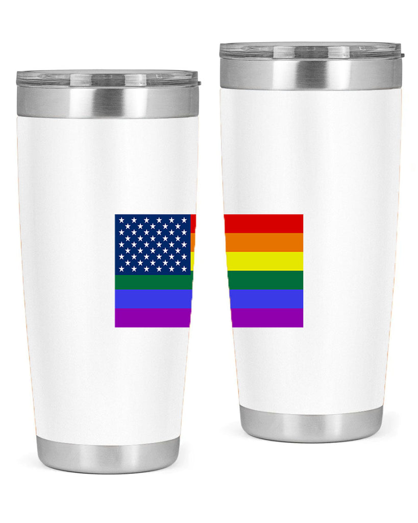 Rainbow american flag 11#- lgbt- Tumbler