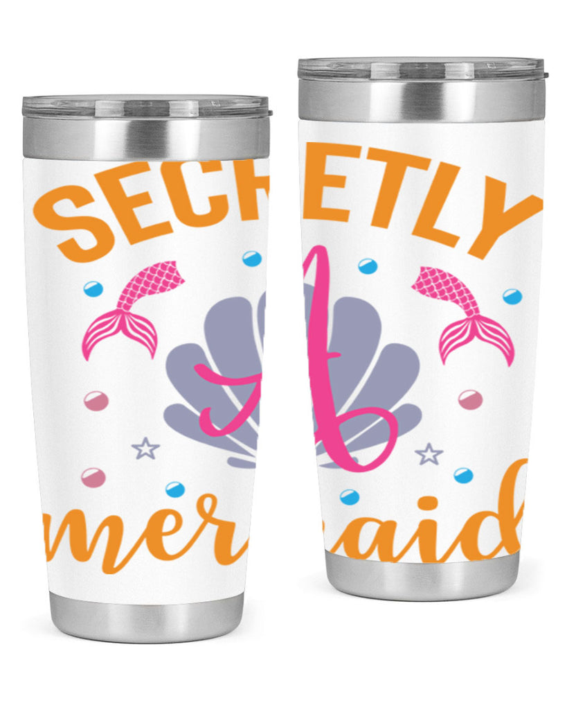 Secretly A Mermaid Design 583#- mermaid- Tumbler