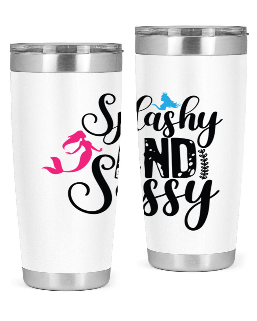 Splashy and Sassy 624#- mermaid- Tumbler