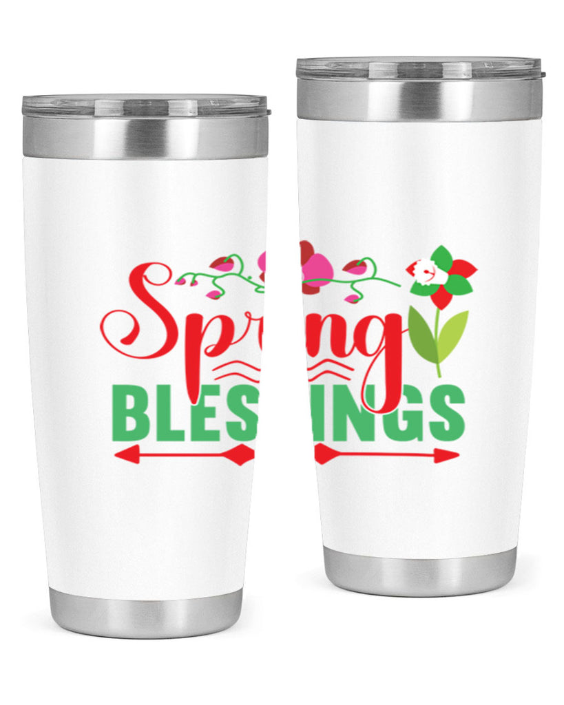 Spring Blessings 418#- spring- Tumbler