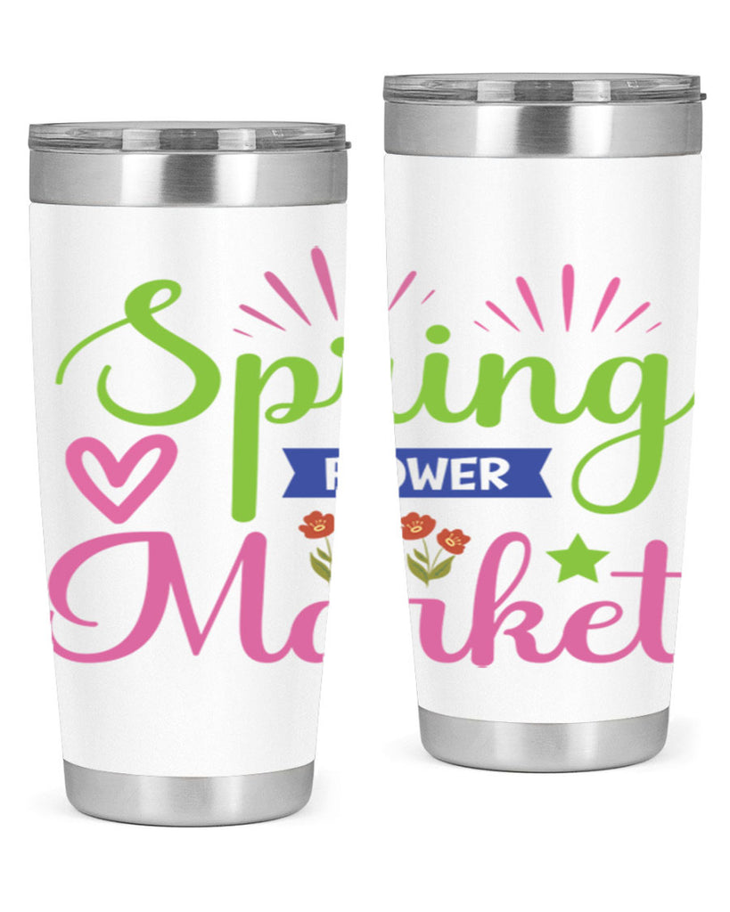 Spring Flower Market  487#- spring- Tumbler