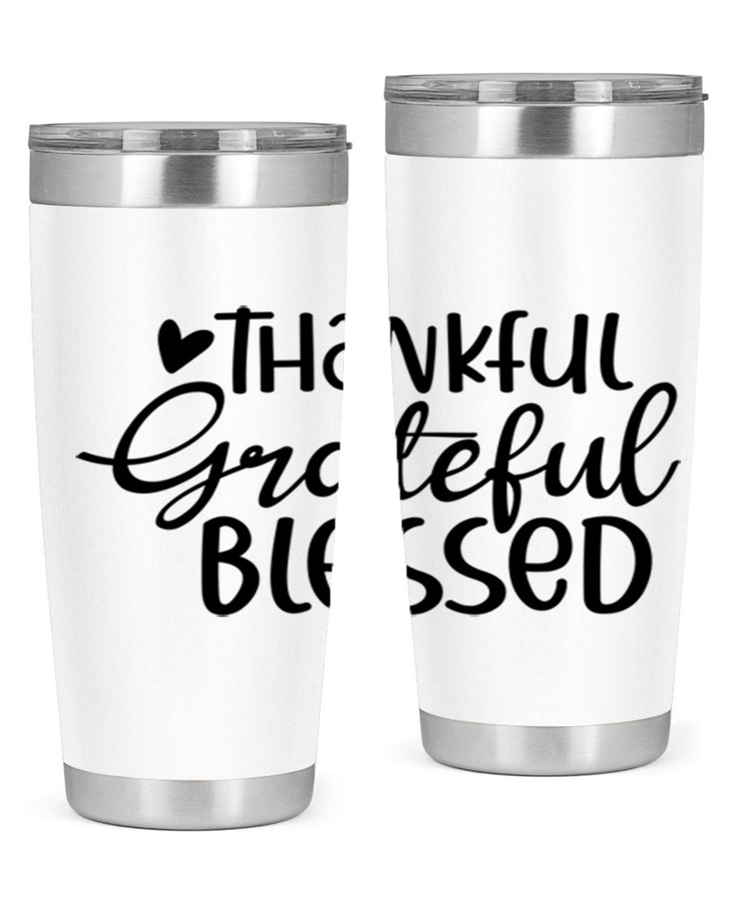 Thankful Grateful Blessed 605#- fall- Tumbler