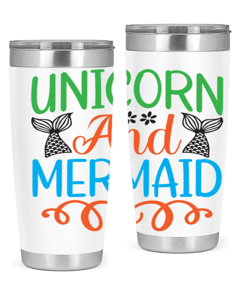 Unicorn And Mermaid 659#- mermaid- Tumbler