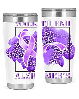 Walk o End AlzheimerS Purple Ribbon 220#- alzheimers- Cotton Tank