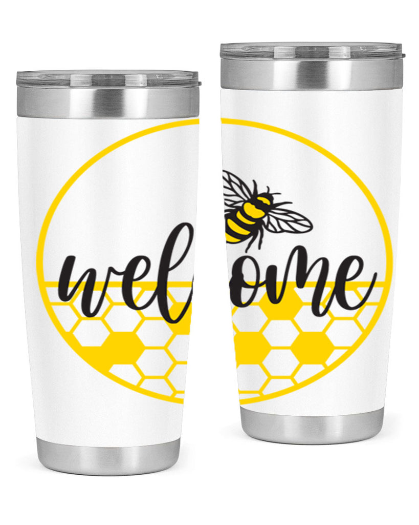 Welcome Bee and hive567#- spring- Tumbler