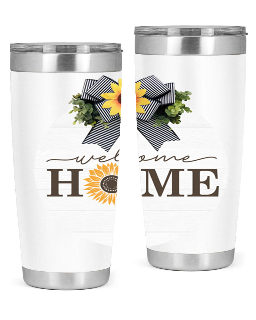 Welcome Home sunflower Mockup572#- spring- Tumbler