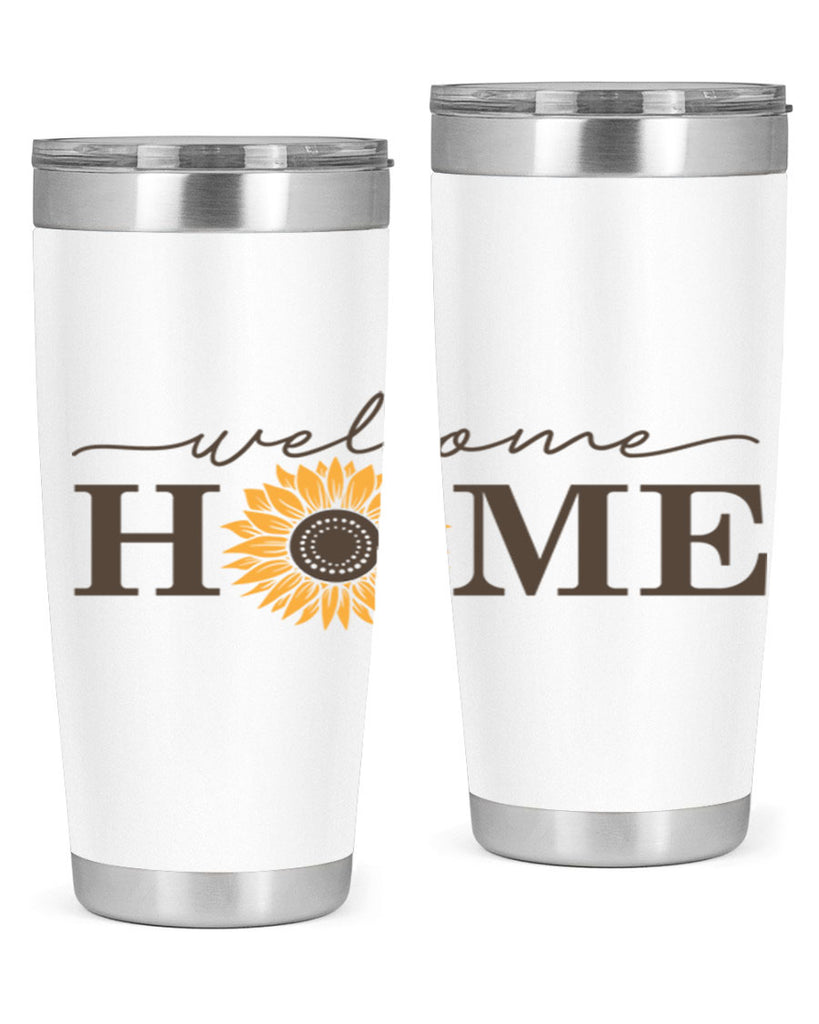 Welcome Home sunflower573#- spring- Tumbler