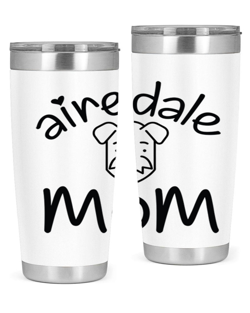 airedale mom 224#- mom- Tumbler