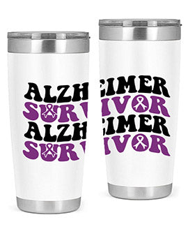 alzheimer survivor 9#- alzheimers- Tumbler