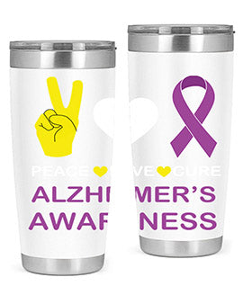 alzheimers awareness style 70#- alzheimers- Tumbler