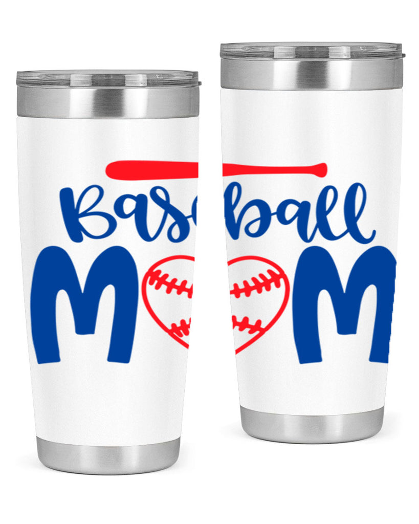 baseball mom 278#- mom- Tumbler